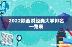 2022陕西财经类大学排名一览表