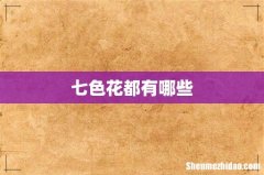 七色花都有哪些