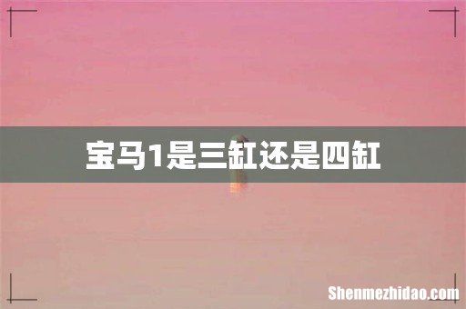宝马1是三缸还是四缸