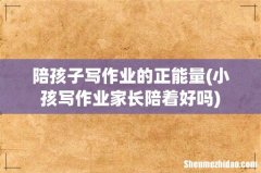 小孩写作业家长陪着好吗 陪孩子写作业的正能量