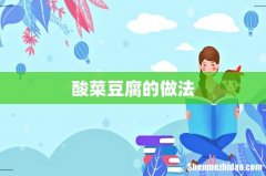 酸菜豆腐的做法