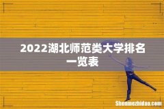2022湖北师范类大学排名一览表