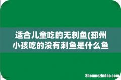 邳州小孩吃的没有刺鱼是什么鱼 适合儿童吃的无刺鱼