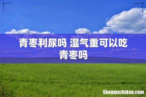 青枣利尿吗 湿气重可以吃青枣吗