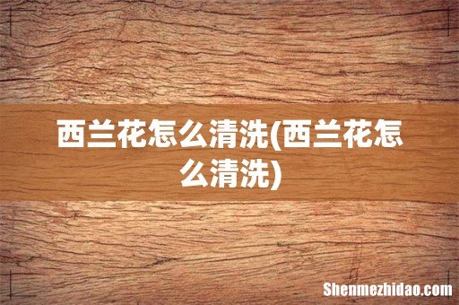 西兰花怎么清洗 西兰花怎么清洗