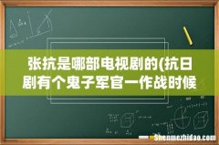 抗日剧有个鬼子军官一作战时候就被打掉一根手指，这个电视剧叫什么名 张抗是哪部电视剧的