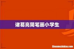 诸葛亮简笔画小学生