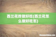 西兰花怎么做好吃怎 西兰花咋做好吃
