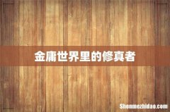 金庸世界里的修真者