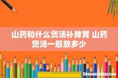山药和什么煲汤补脾胃 山药煲汤一般放多少