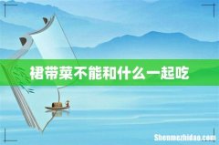 裙带菜不能和什么一起吃