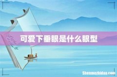 可爱下垂眼是什么眼型