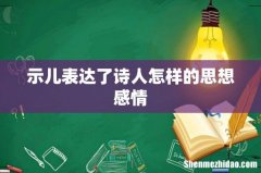 示儿表达了诗人怎样的思想感情