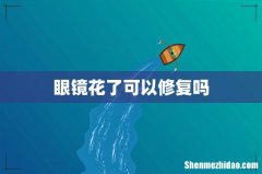 眼镜花了可以修复吗