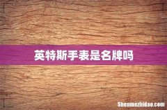 英特斯手表是名牌吗