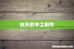秋天的手工制作