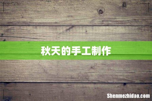 秋天的手工制作