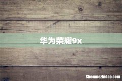 华为荣耀9x