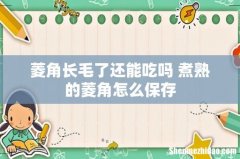 菱角长毛了还能吃吗 煮熟的菱角怎么保存