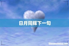 日月同辉下一句