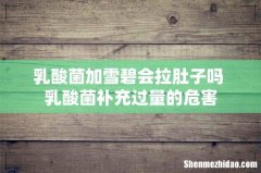 乳酸菌加雪碧会拉肚子吗 乳酸菌补充过量的危害