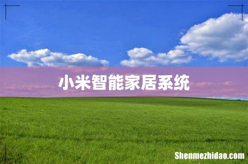 小米智能家居系统