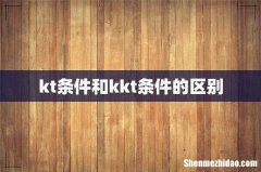 kt条件和kkt条件的区别