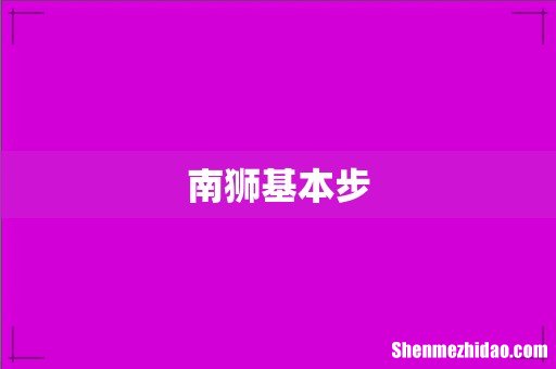 南狮基本步
