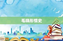 毛晓彤情史