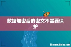 数据加密后的密文不需要保护