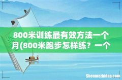 800米跑步怎样练？一个月出成绩 800米训练最有效方法一个月