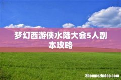 梦幻西游侠水陆大会5人副本攻略