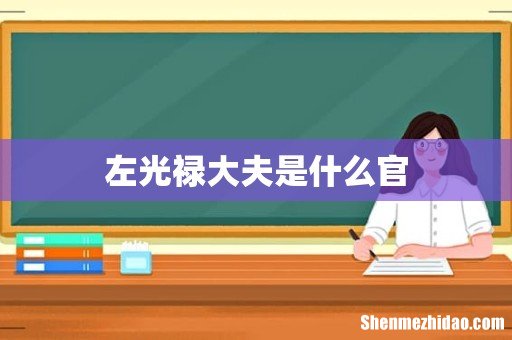 左光禄大夫是什么官
