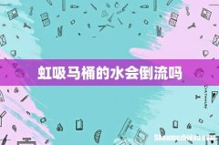 虹吸马桶的水会倒流吗