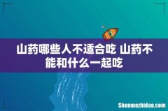 山药哪些人不适合吃 山药不能和什么一起吃