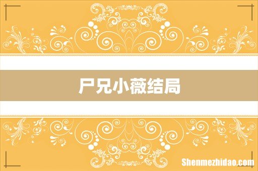 尸兄小薇结局