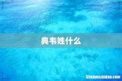 典韦姓什么