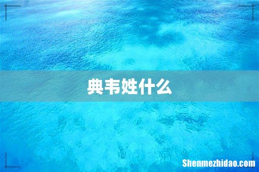 典韦姓什么