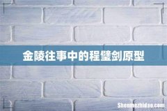金陵往事中的程璧剑原型