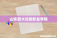 山东四大垃圾职业学院