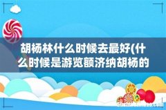 什么时候是游览额济纳胡杨的好月份？ 胡杨林什么时候去最好