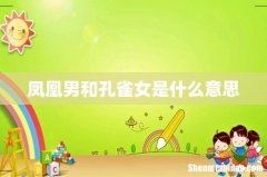 凤凰男和孔雀女是什么意思