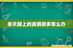 冬天腿上的皮屑很多怎么办