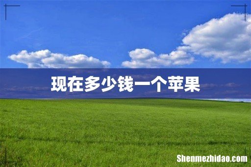 现在多少钱一个苹果