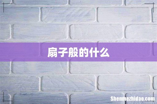 扇子般的什么