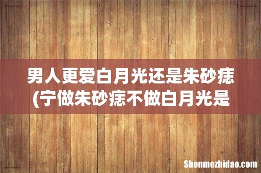 宁做朱砂痣不做白月光是什么意思-朱砂痣白月光哪个更难忘? 男人更爱白月光还是朱砂痣