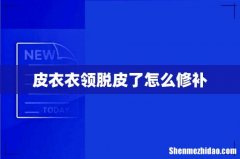 皮衣衣领脱皮了怎么修补