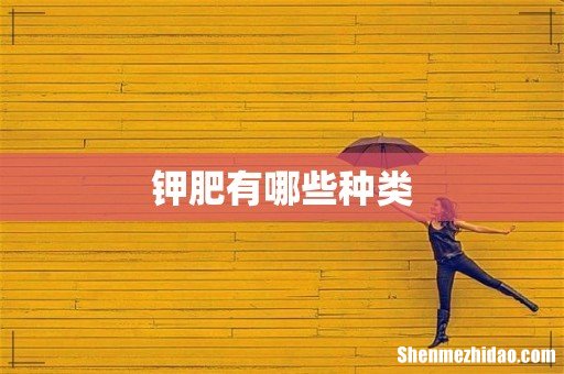 钾肥有哪些种类