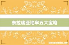 泰拉瑞亚地牢五大宝箱