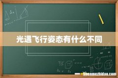 光遇飞行姿态有什么不同